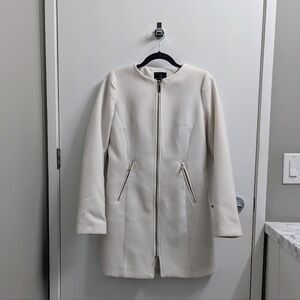 Dynamite White Wool Coat